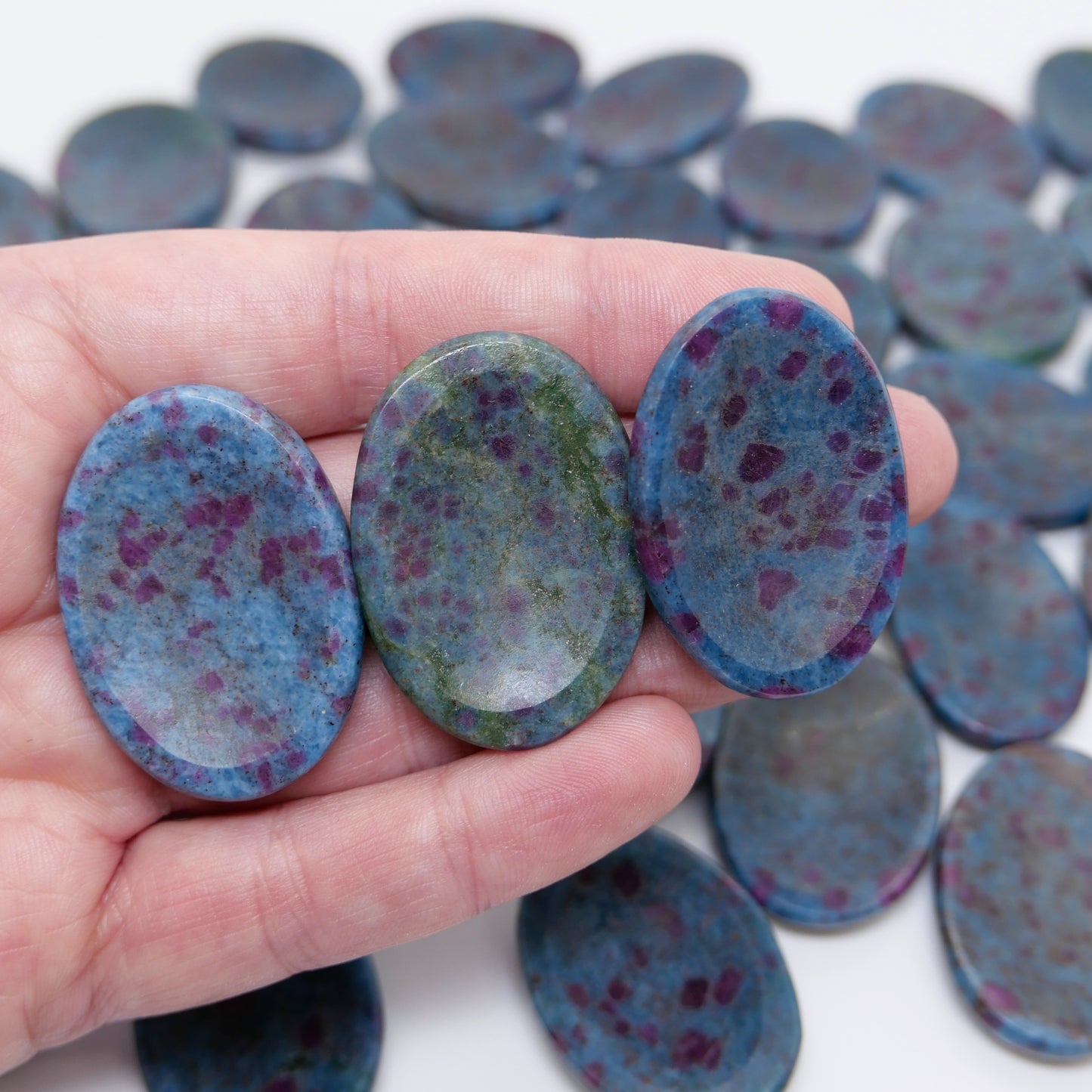 Ruby Kyanite Worry Stone