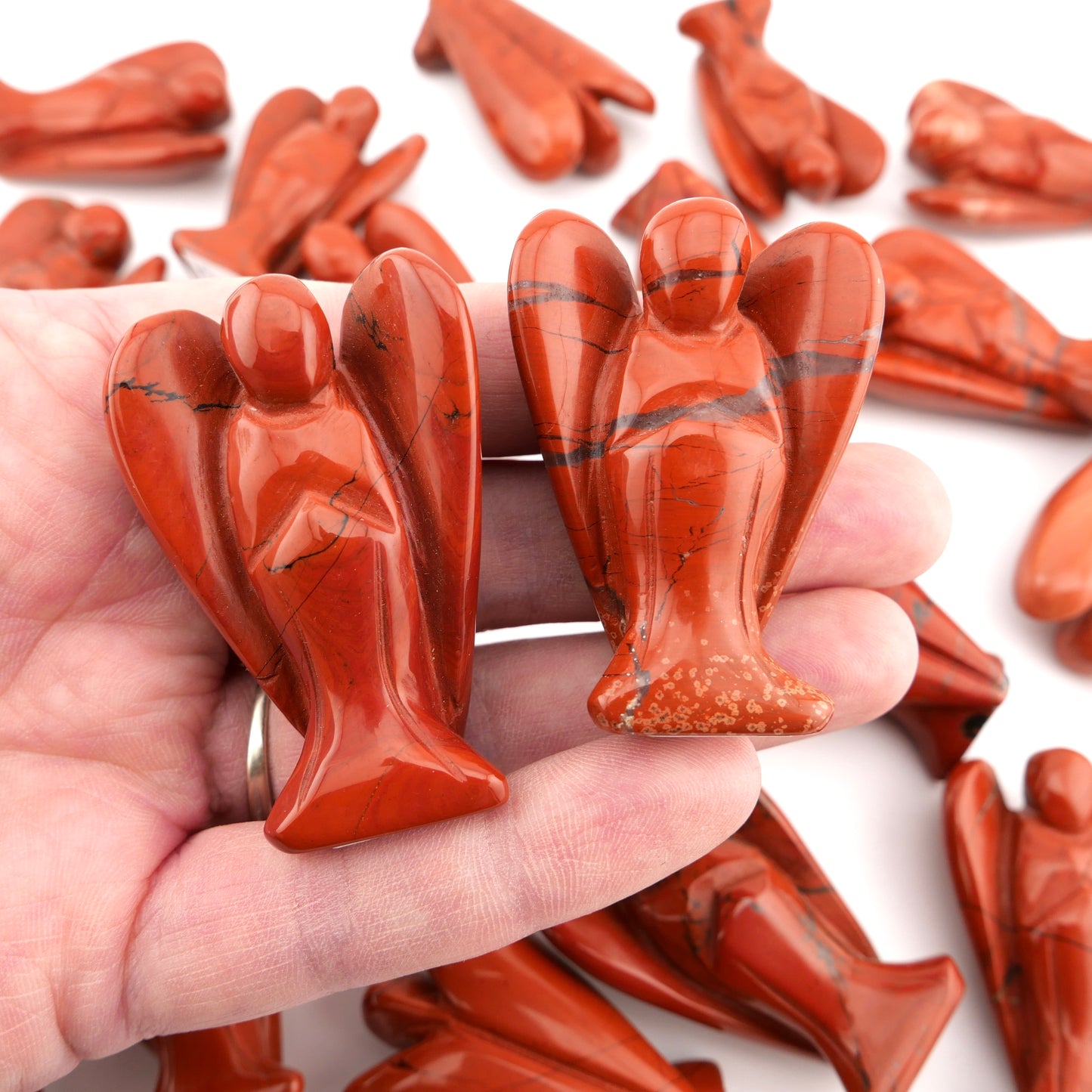 Red Jasper Pocket Angel