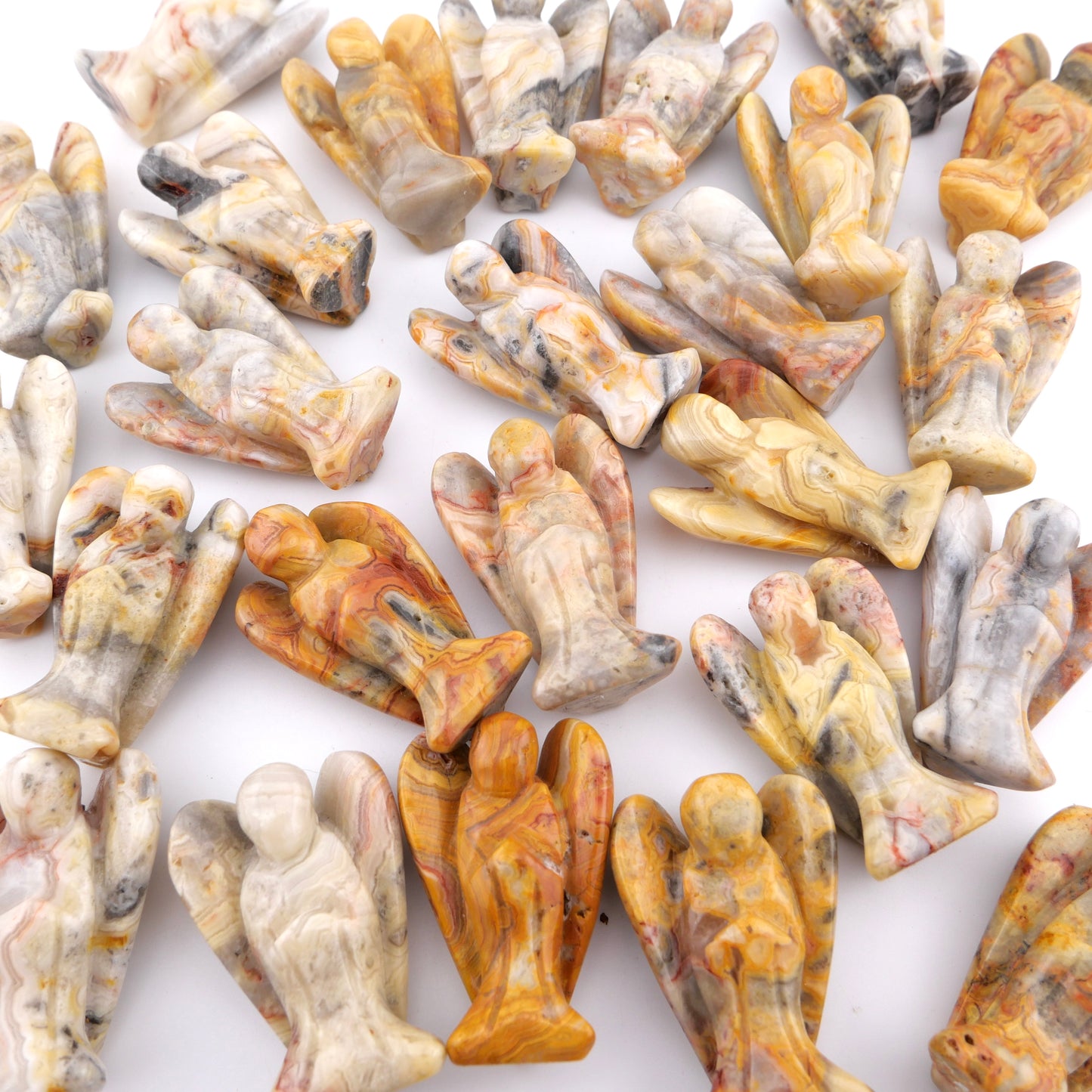 Crazy Lace Agate Pocket Angel