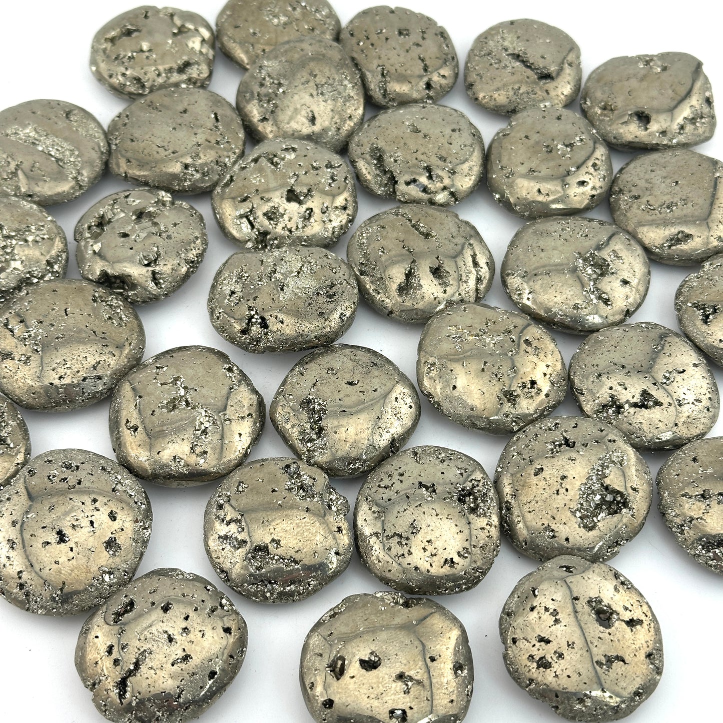 Peruvian Pyrite Button