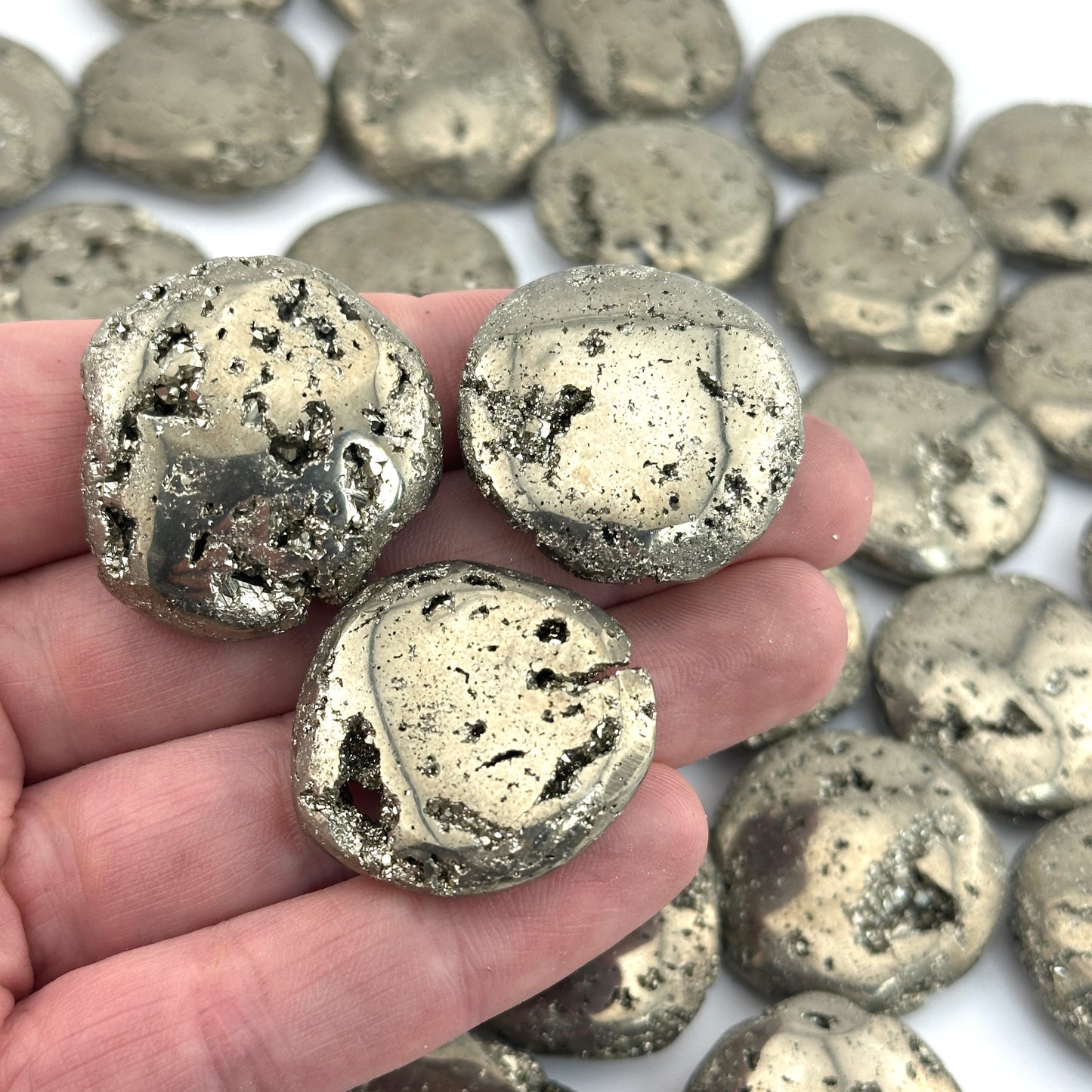 Peruvian Pyrite Button