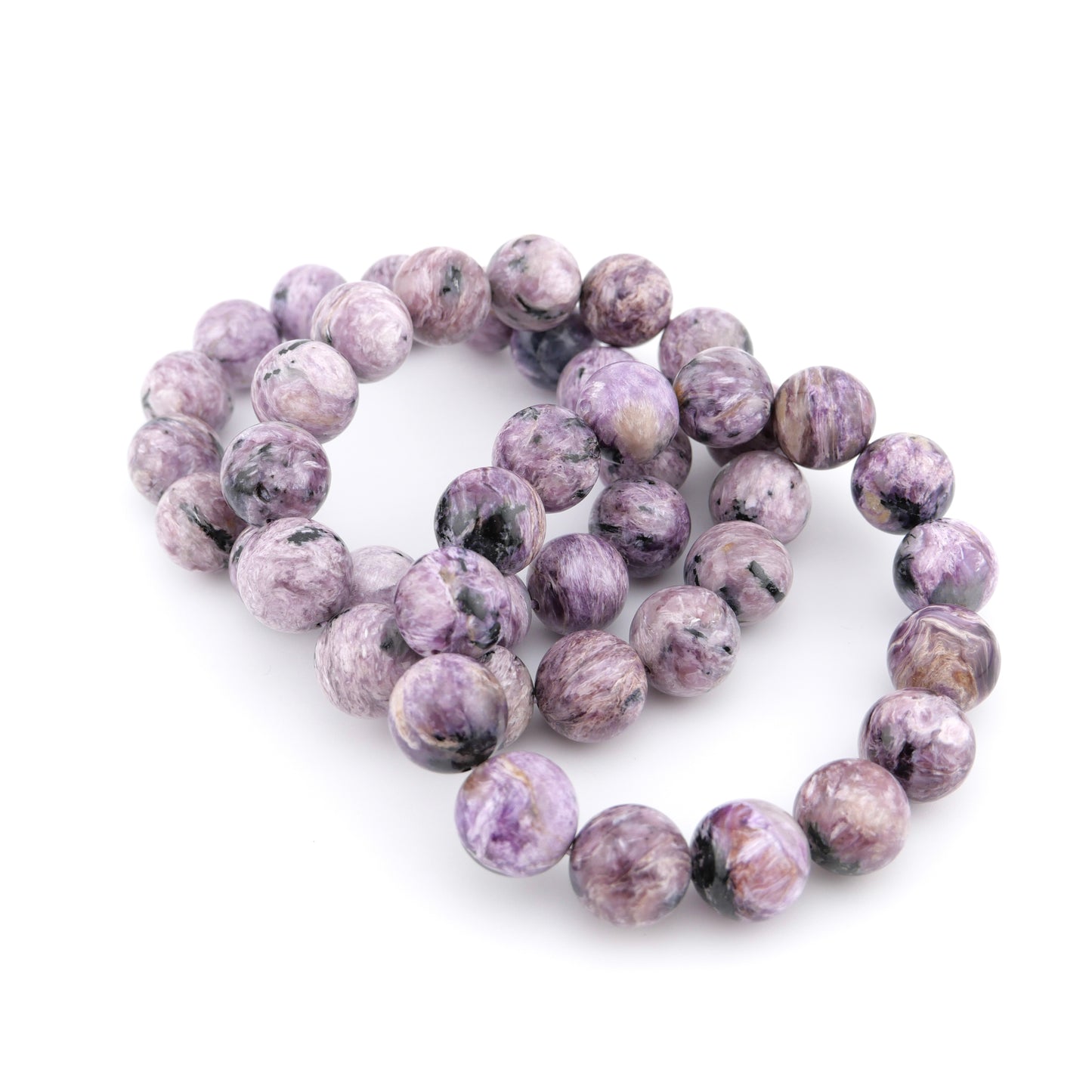 Pink Charoite 14mm Bracelet