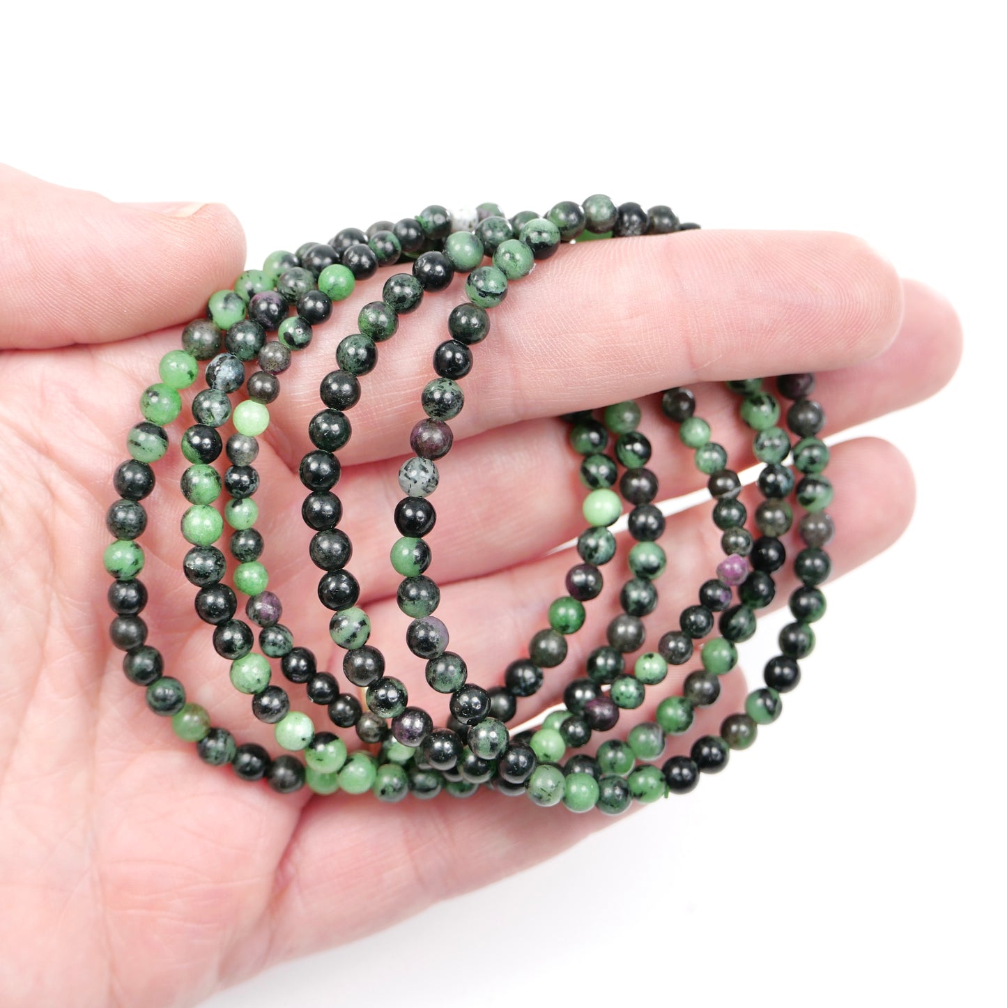 Ruby Zoisite 4mm Bracelet