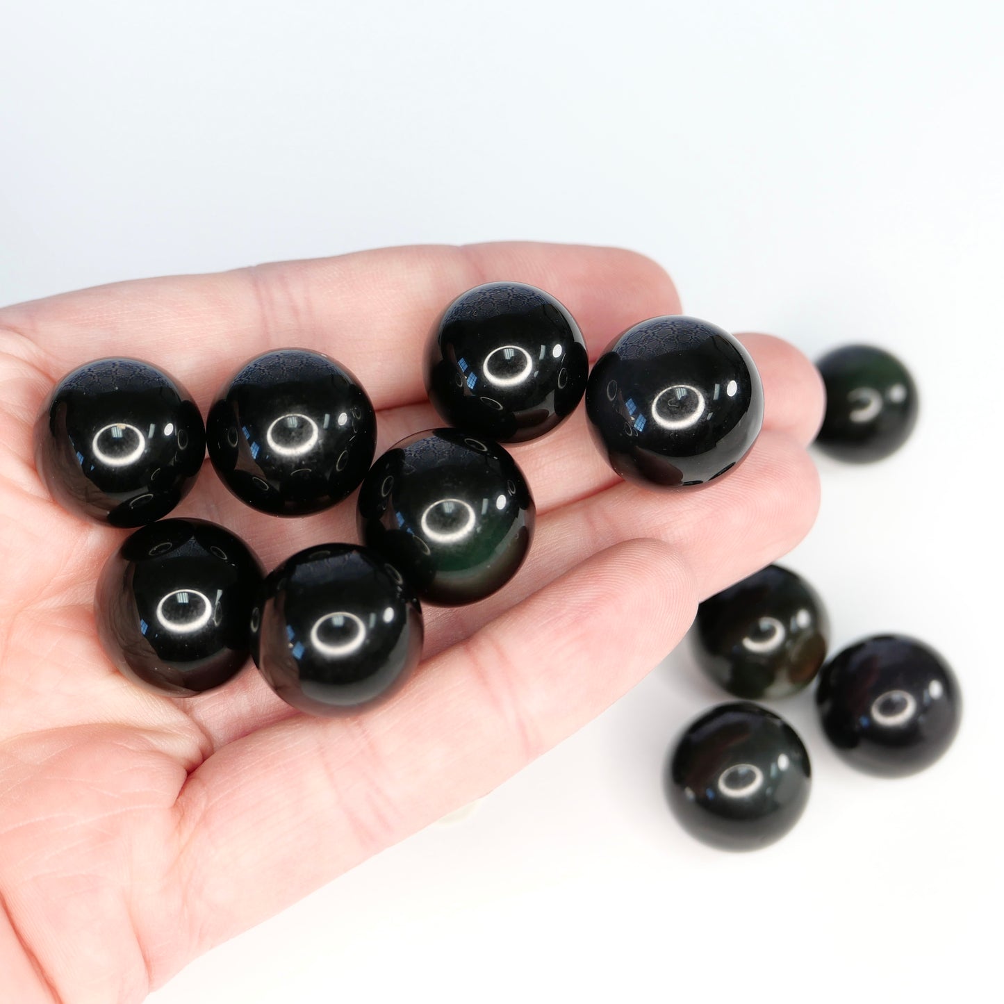 Mini Rainbow Obsidian Sphere