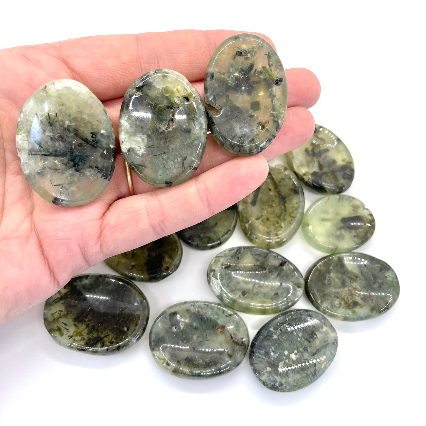 Prehnite Worry Stone