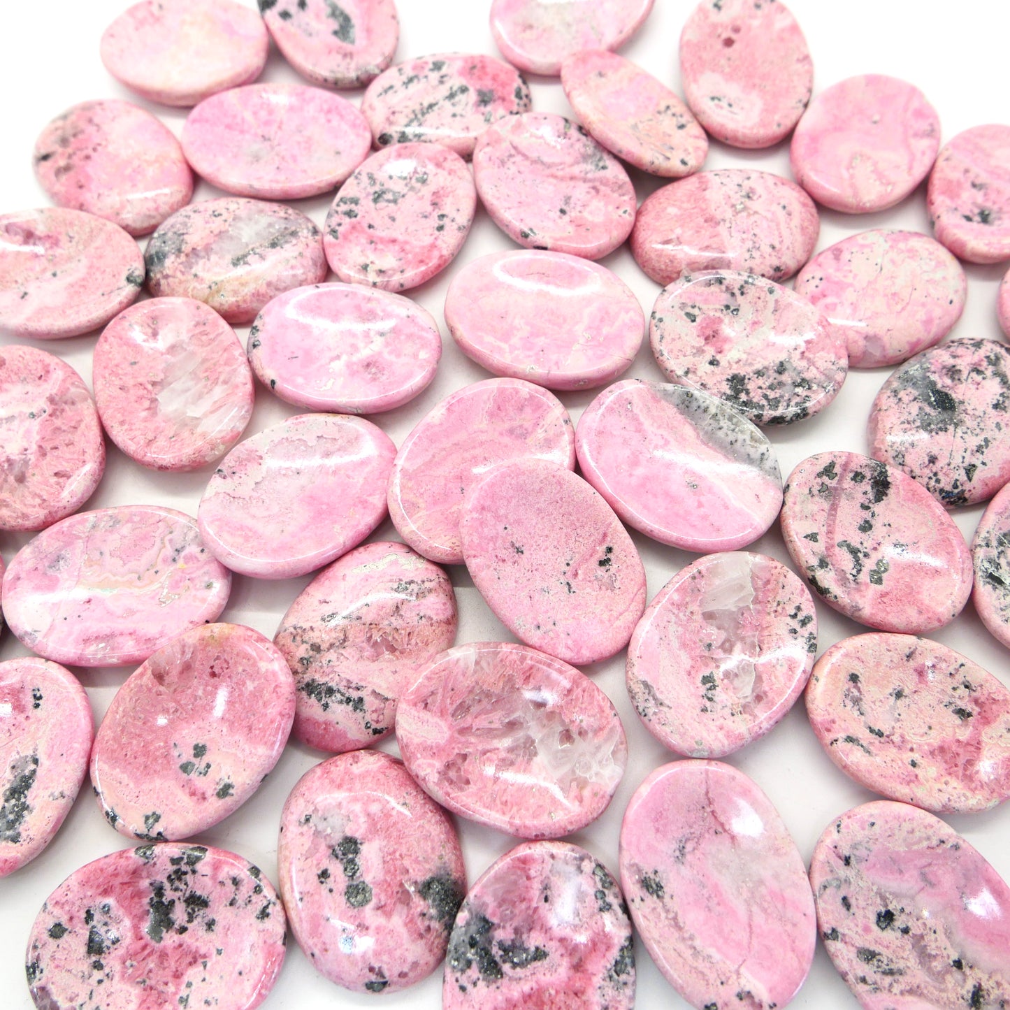 Peruvian Rhodonite Worry Stone