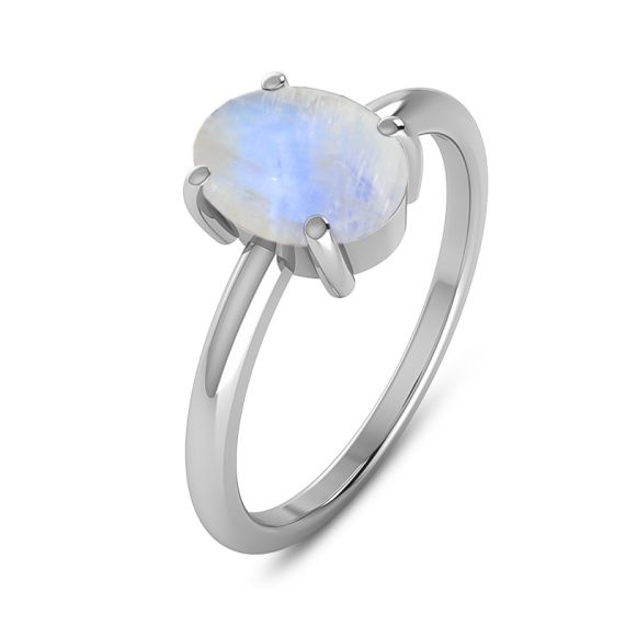 Rainbow Moonstone Ring