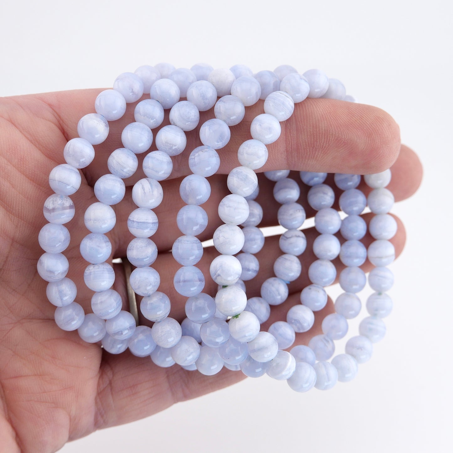 Blue Lace Agate 6.5mm Bracelet