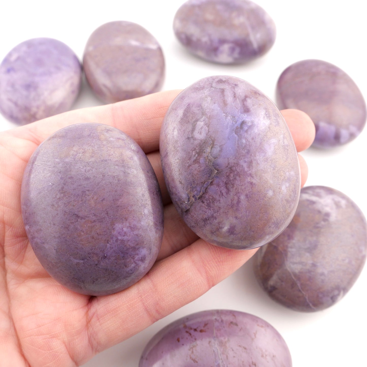 Purple Jade Palm Stone