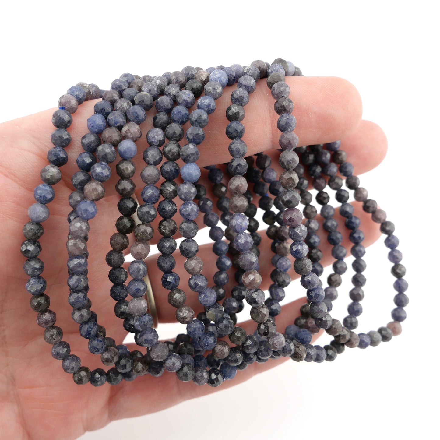 Sapphire 4mm Faceted Bracelet