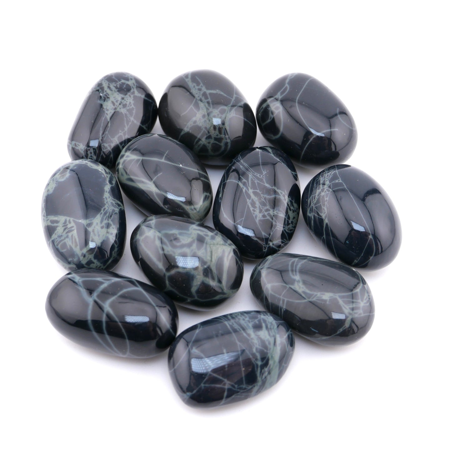 Spiderweb Obsidian Pebble