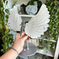 Selenite Wings on Stand