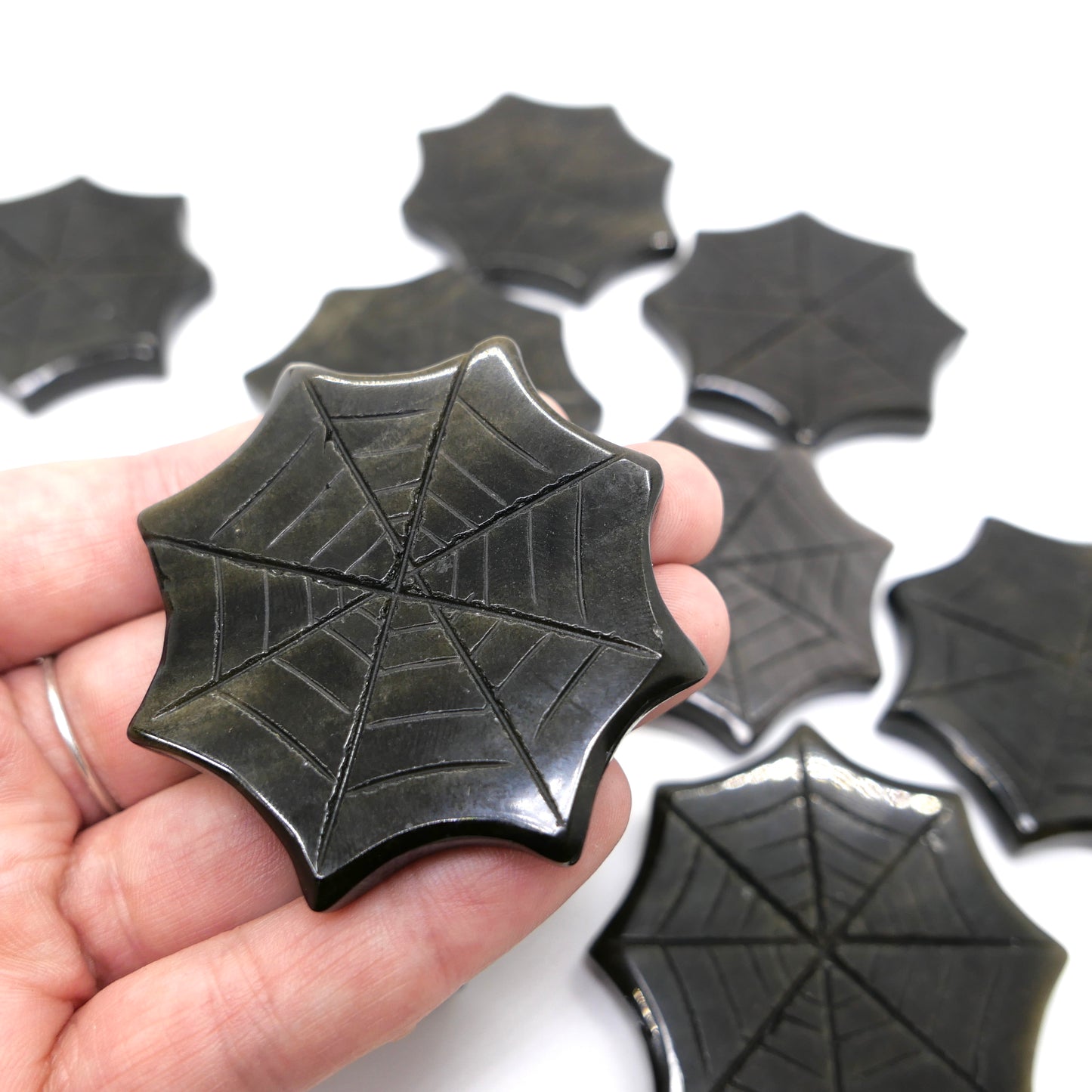 Black Obsidian Spiderweb