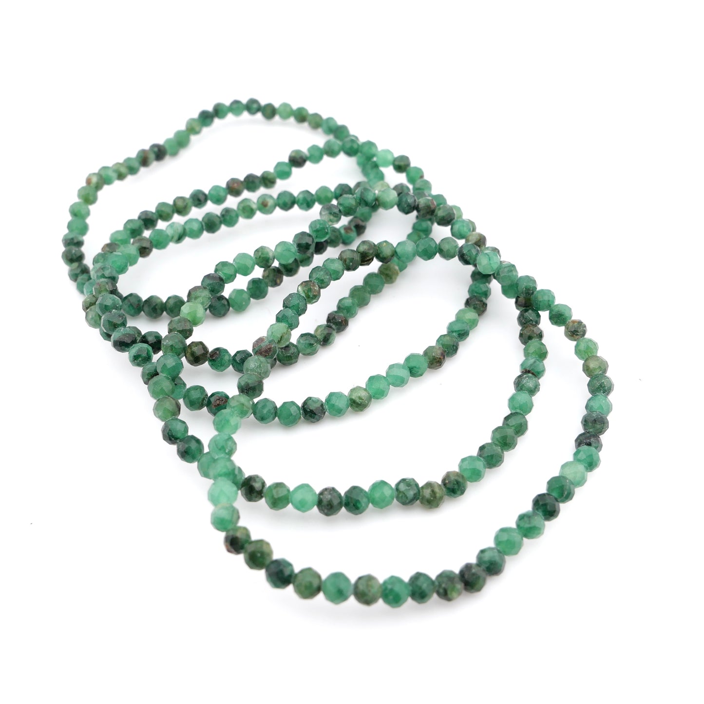 Emerald 4mm Faceted Bracelet