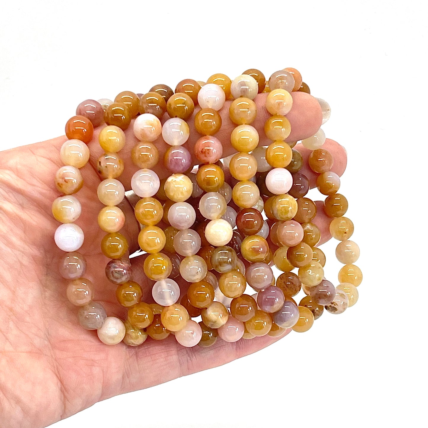 Pink Chalcedony 8mm Bracelet