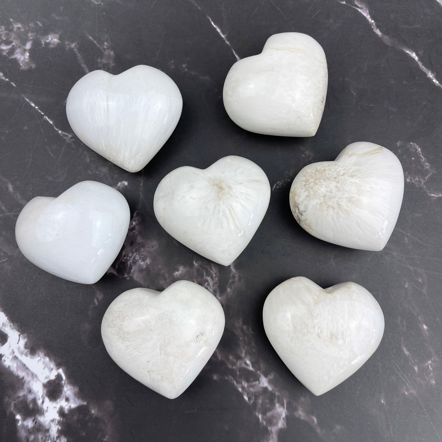 Scolecite Medium Heart