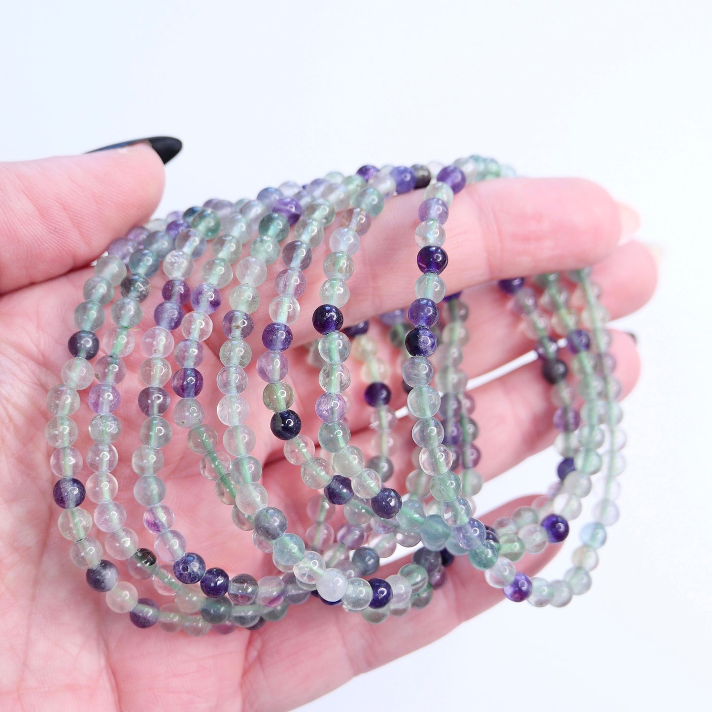 Fluorite 4mm Bracelet