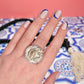 Crazy Lace Agate Adjustable Ring