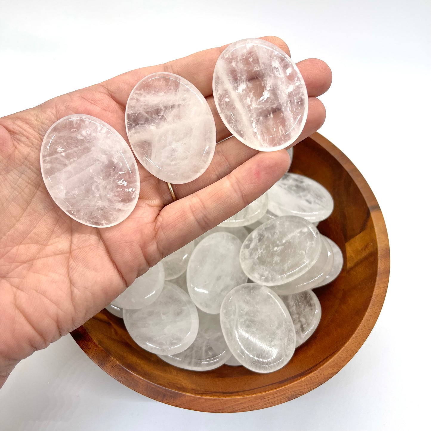 Clear Quartz Worry Stone