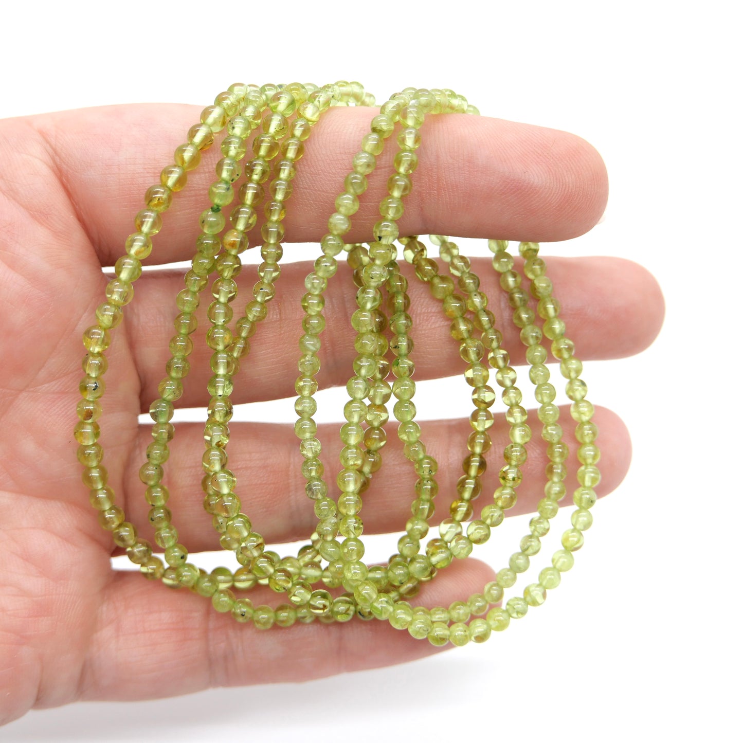 Peridot 4mm Bracelet