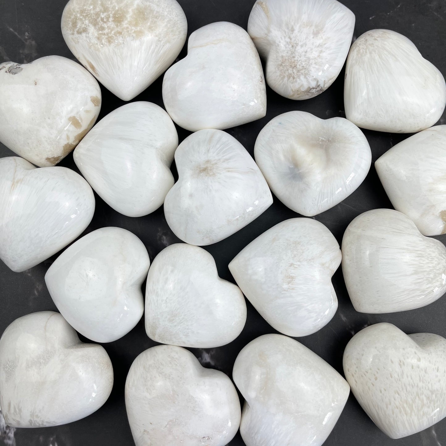 Scolecite Medium Heart