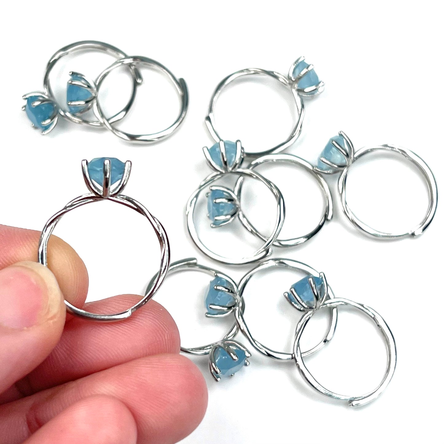 Aquamarine Adjustable Ring