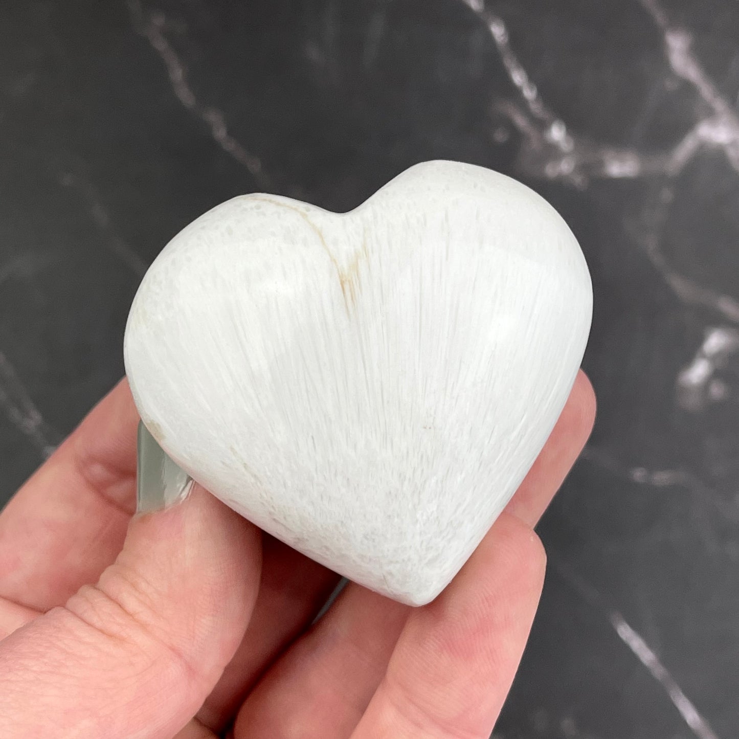 Scolecite Medium Heart