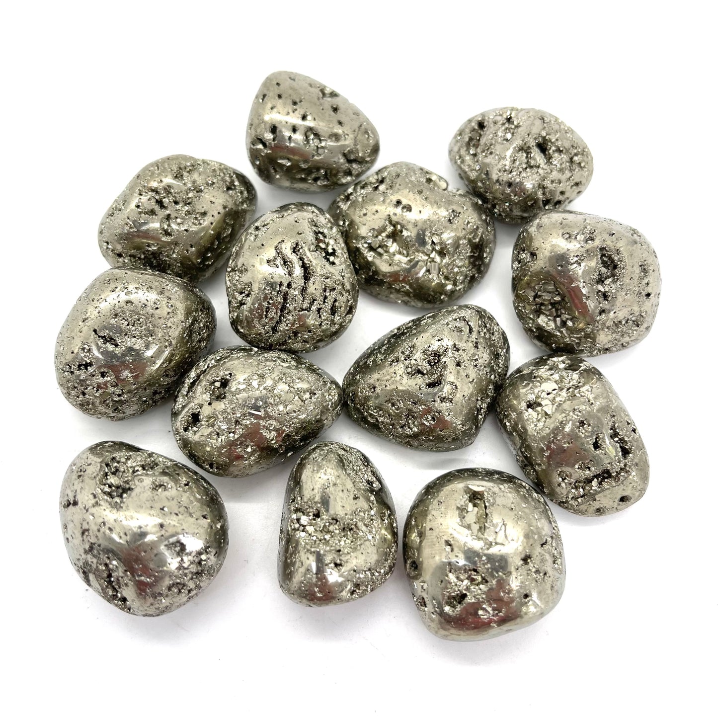 Druzy Pyrite Tumble