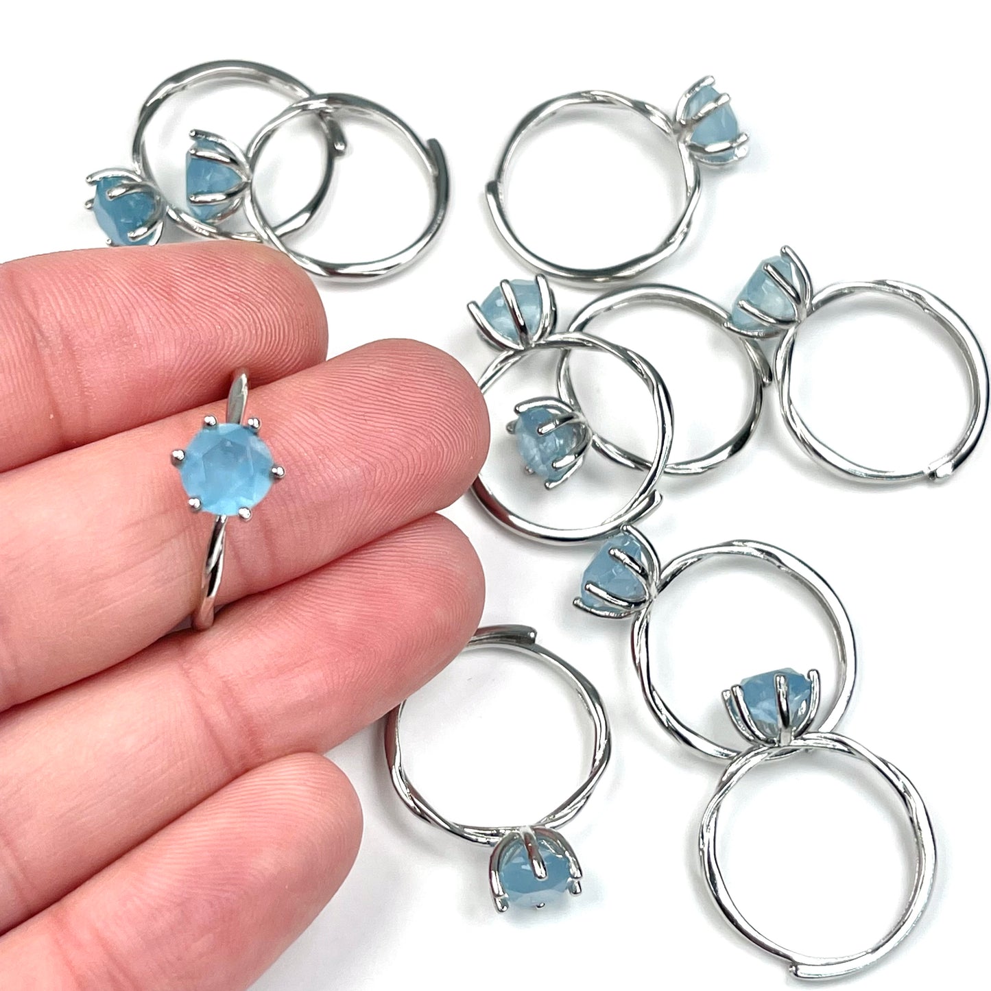 Aquamarine Adjustable Ring