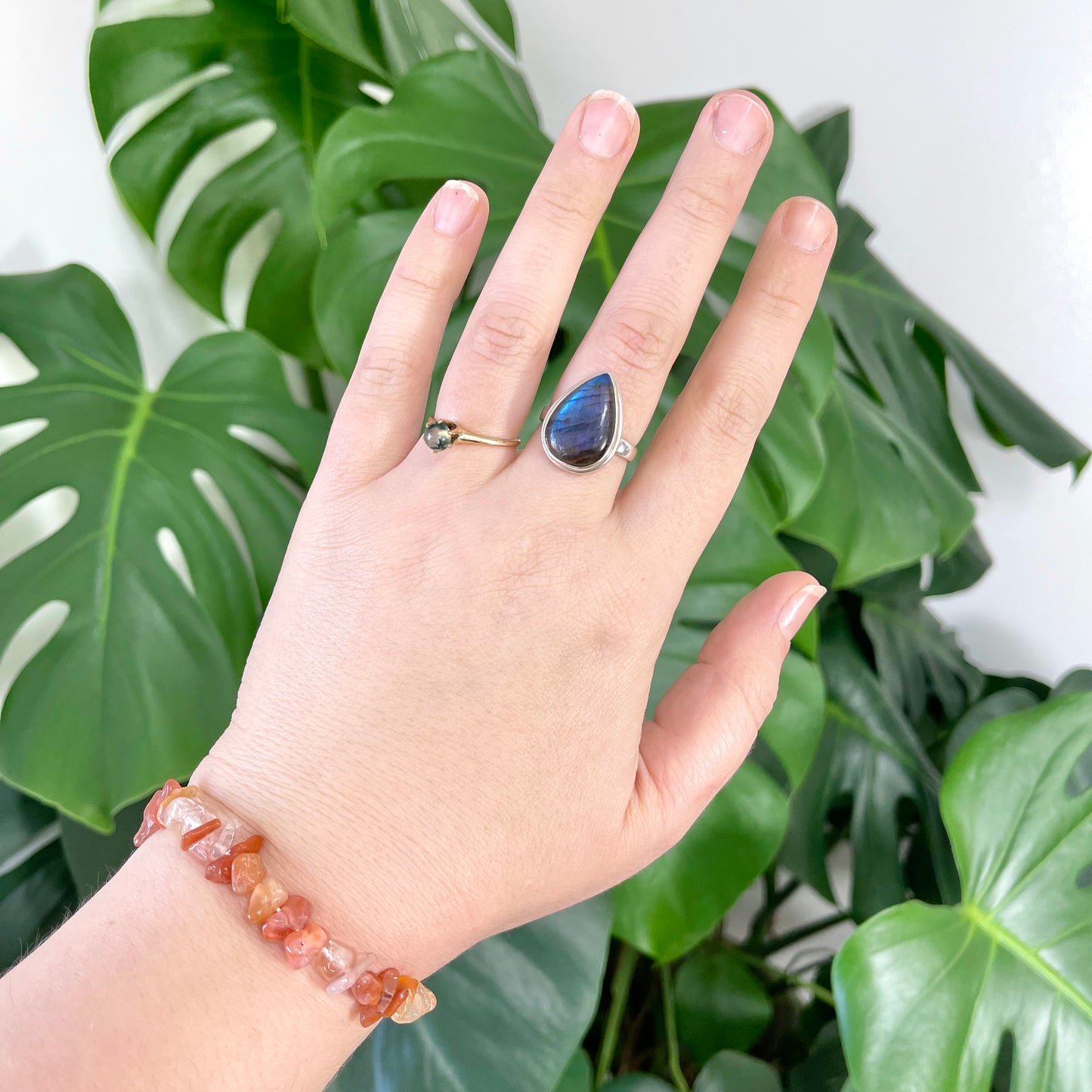 Carnelian Chip Bracelet