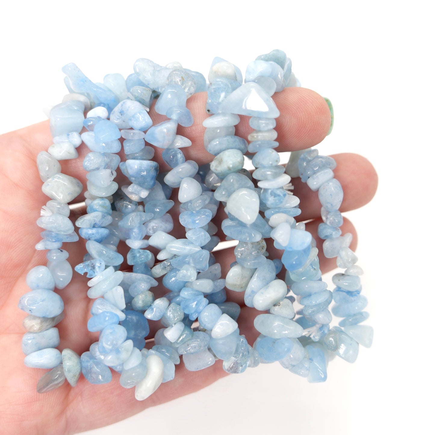 Aquamarine Chip Bracelet