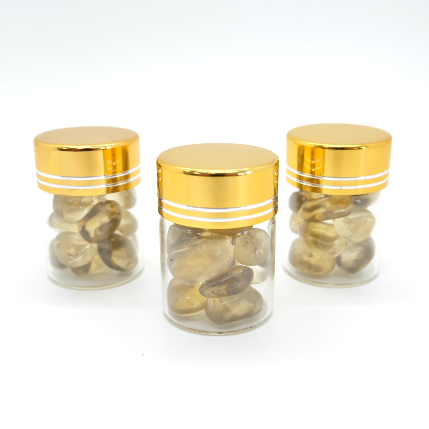 Natural Citrine Mini Tumble Vial