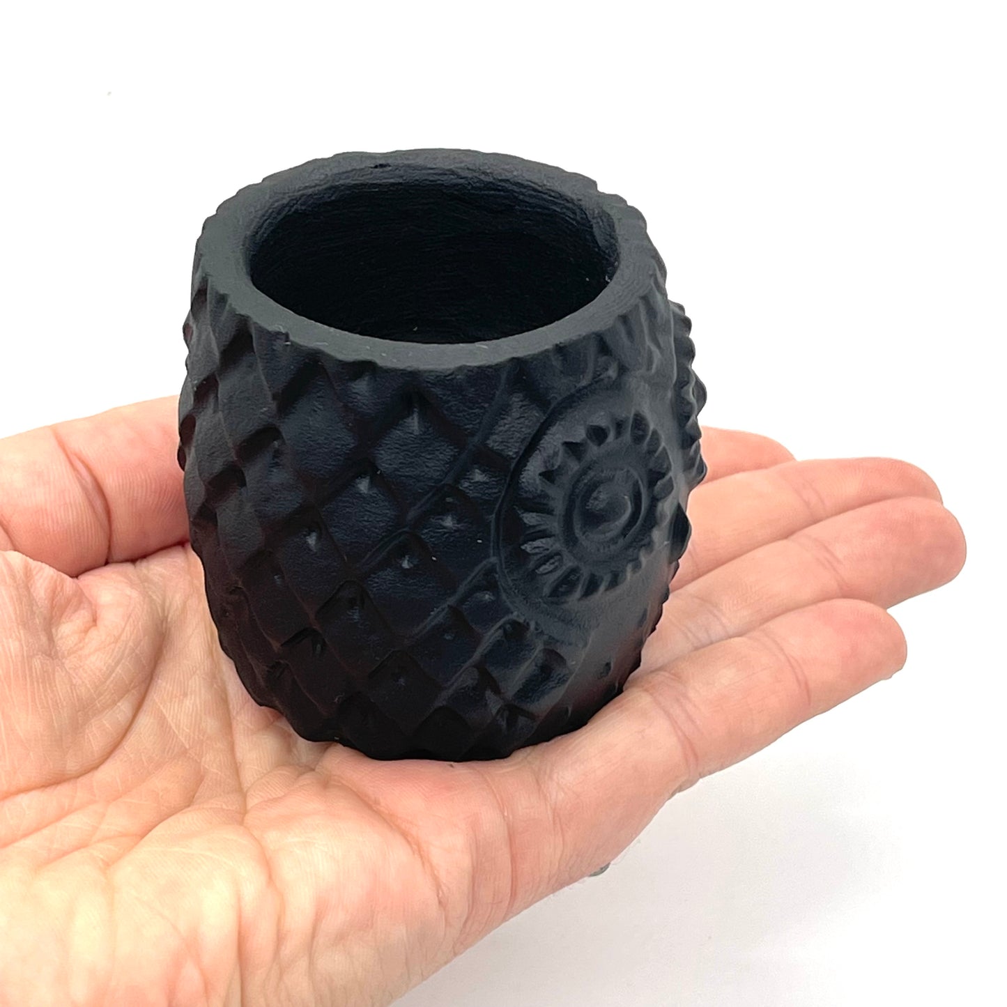 Black Obsidian Owl Cup