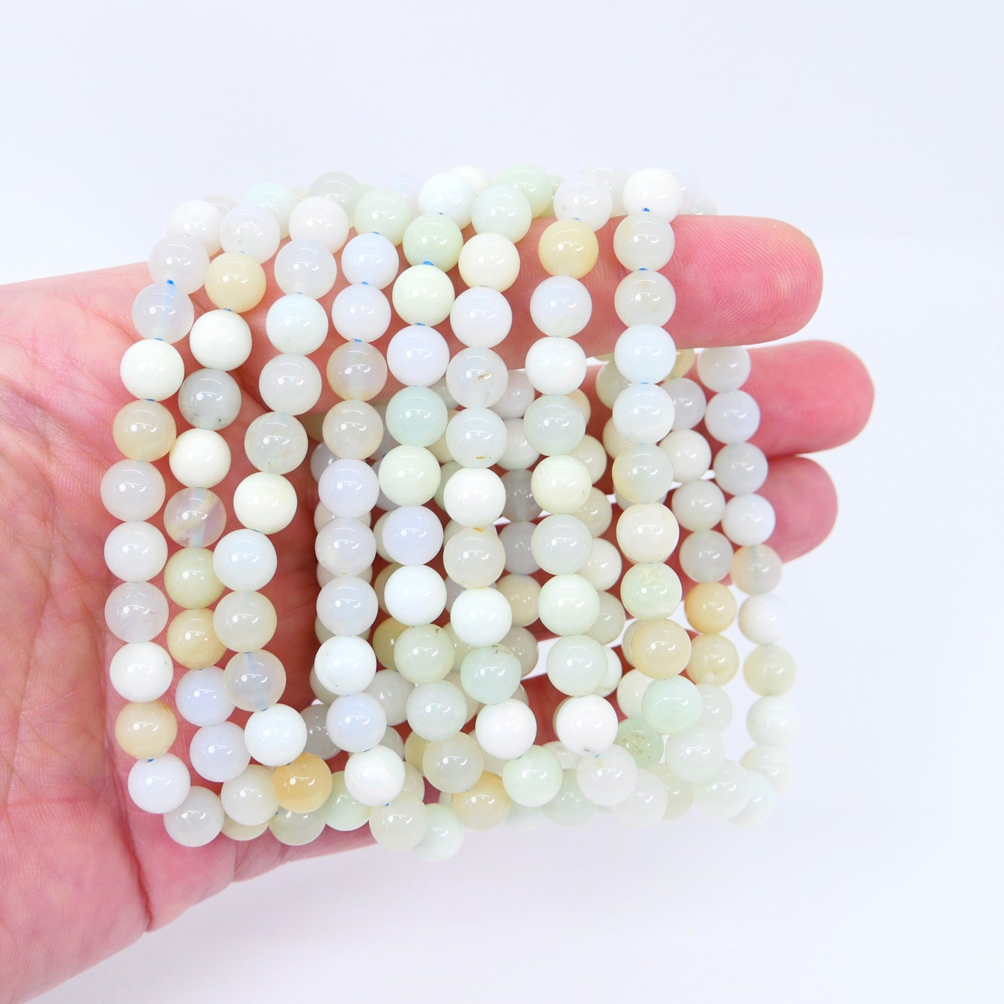 Green Chalcedony 7mm Bracelet