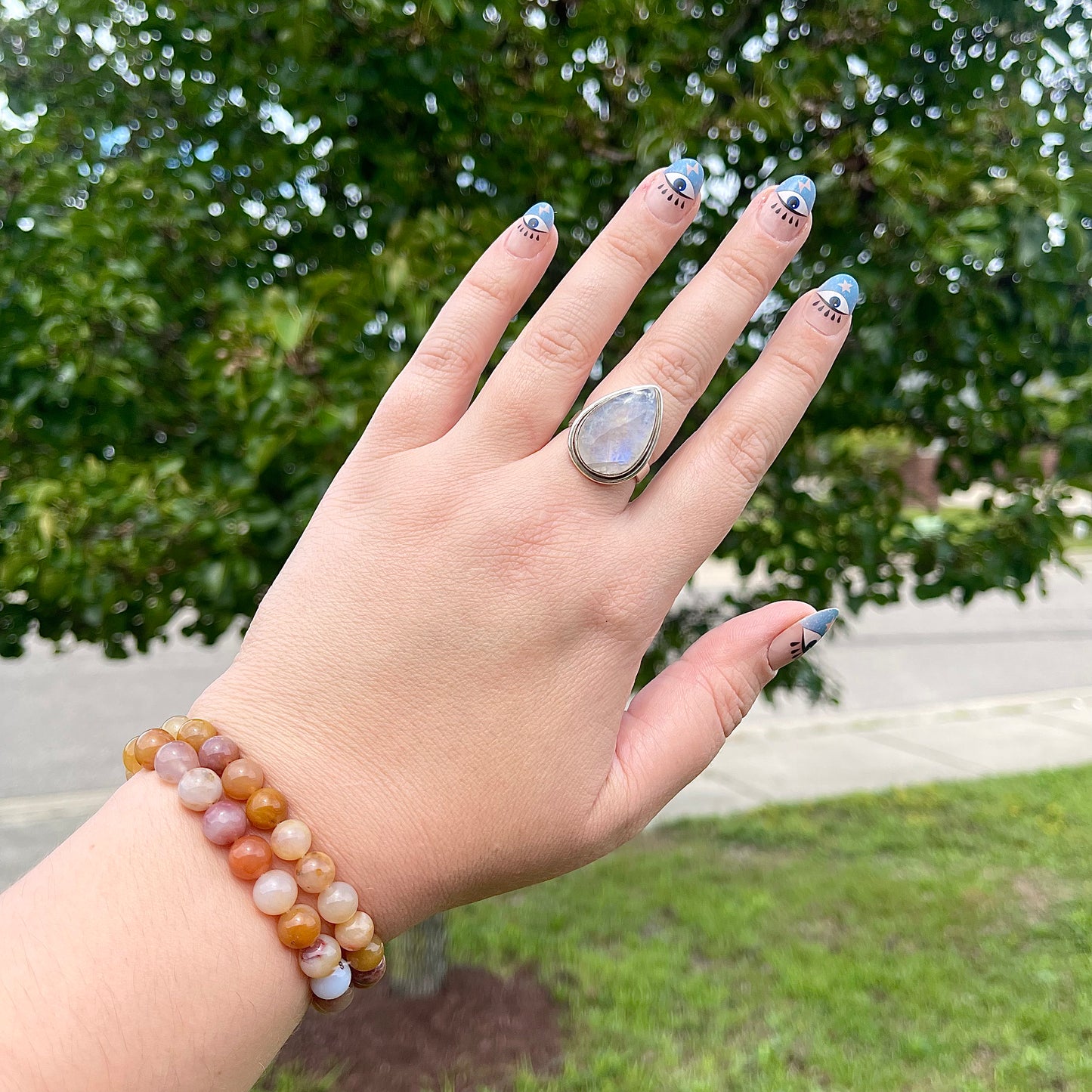 Pink Chalcedony 8mm Bracelet