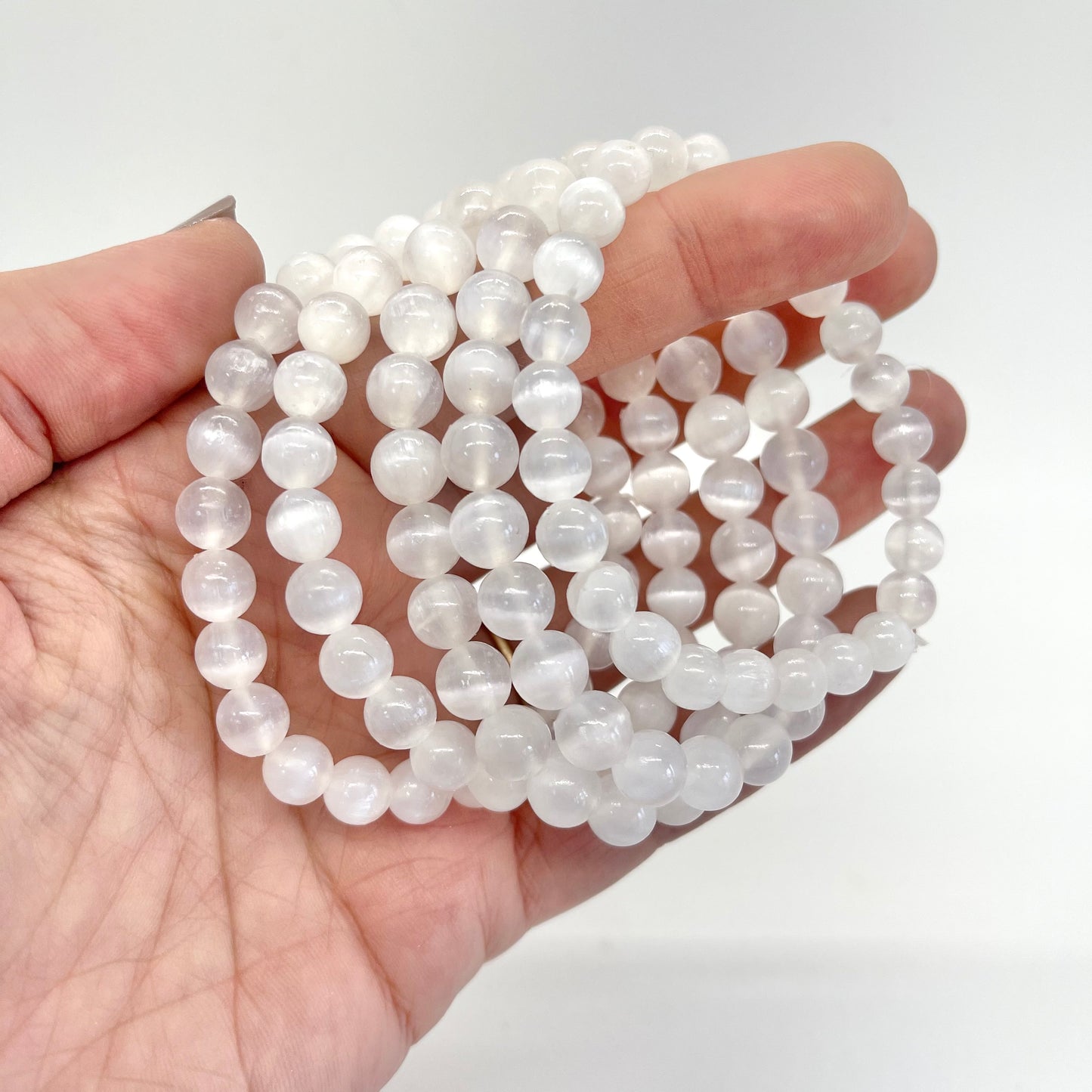 Selenite 8mm Bracelet