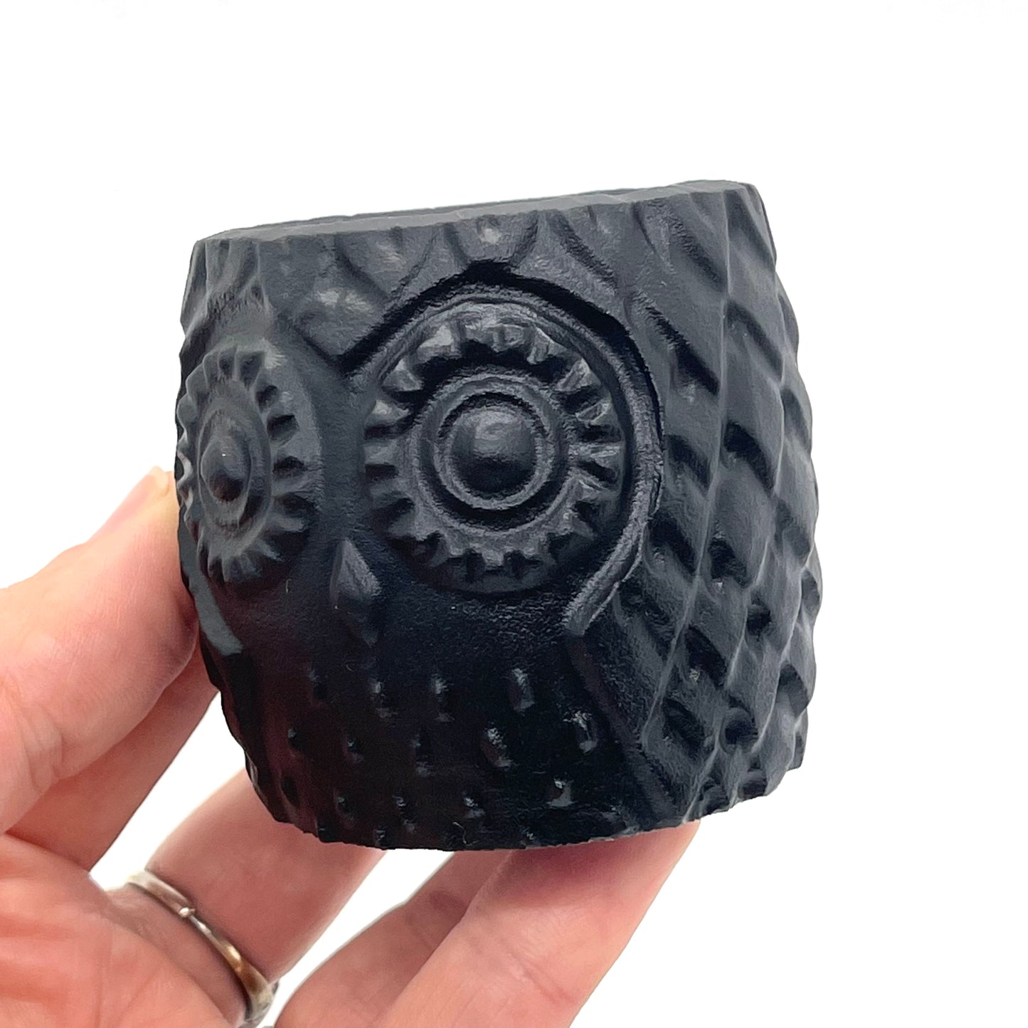 Black Obsidian Owl Cup