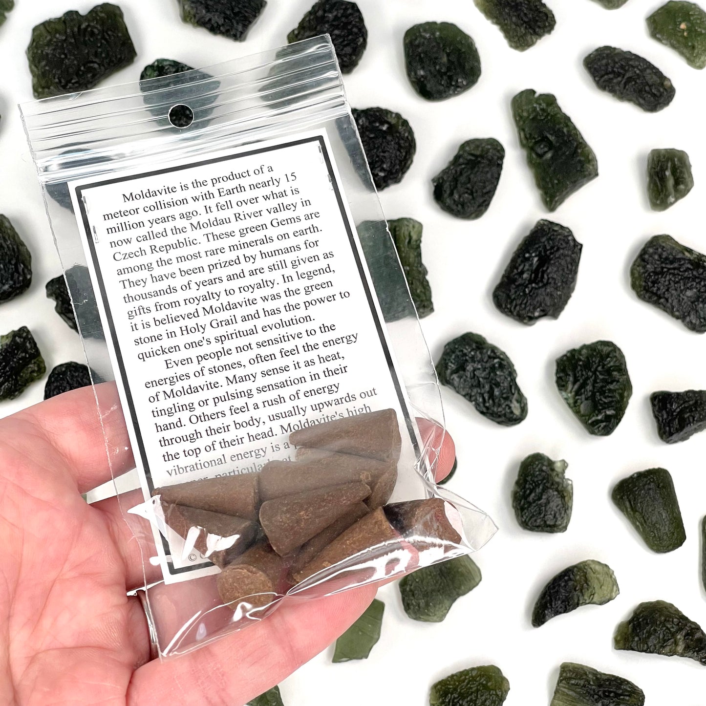 Moldavite Cone Incense