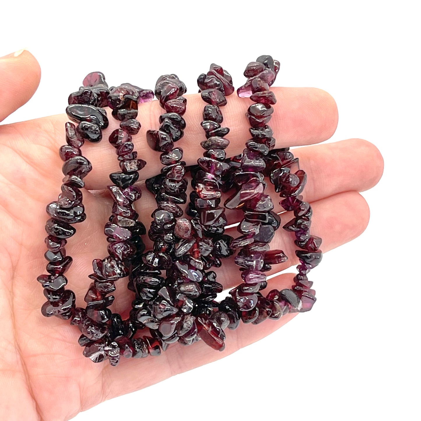 Garnet Chip Bracelet