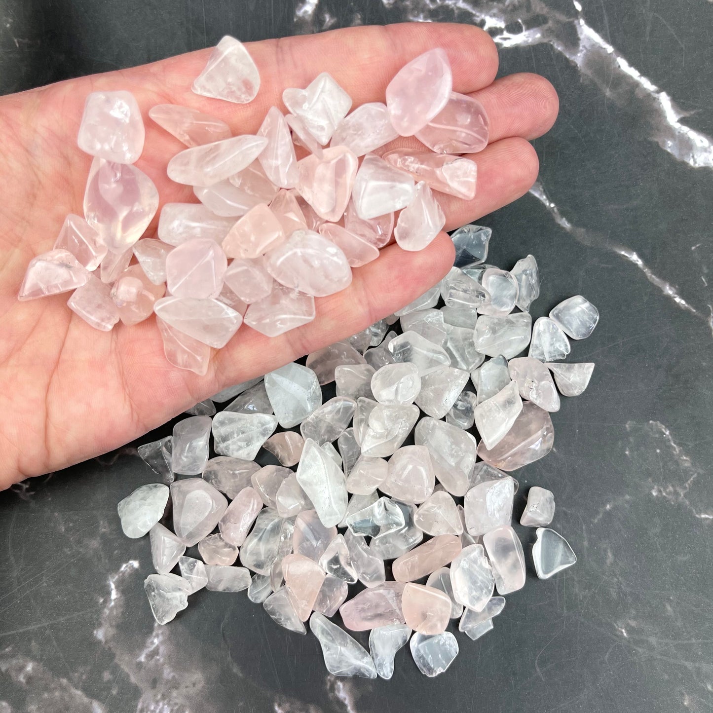 Rose Quartz Chips