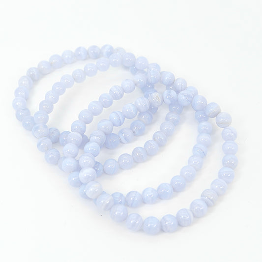 Blue Lace Agate 7mm Bracelet