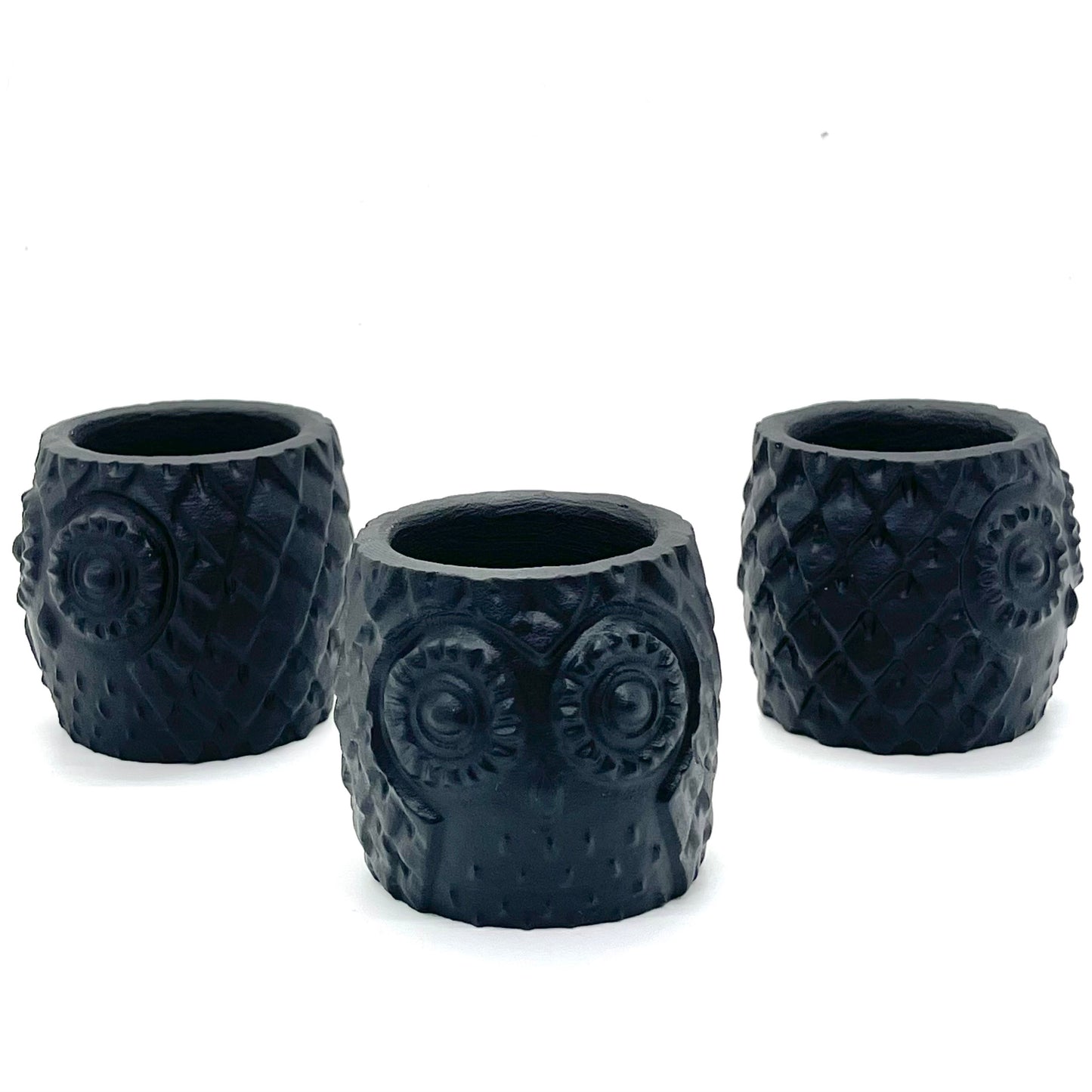 Black Obsidian Owl Cup