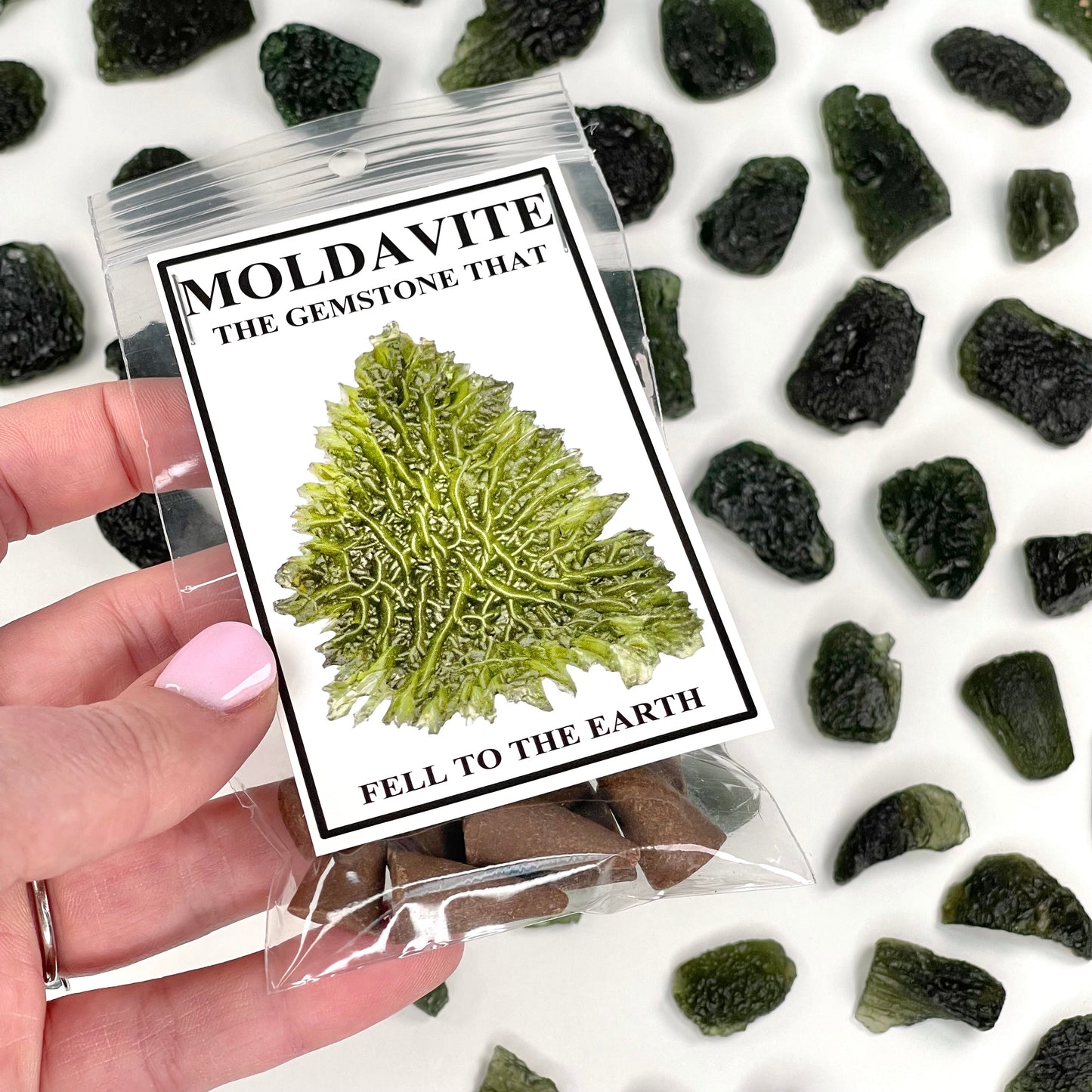 Moldavite Cone Incense