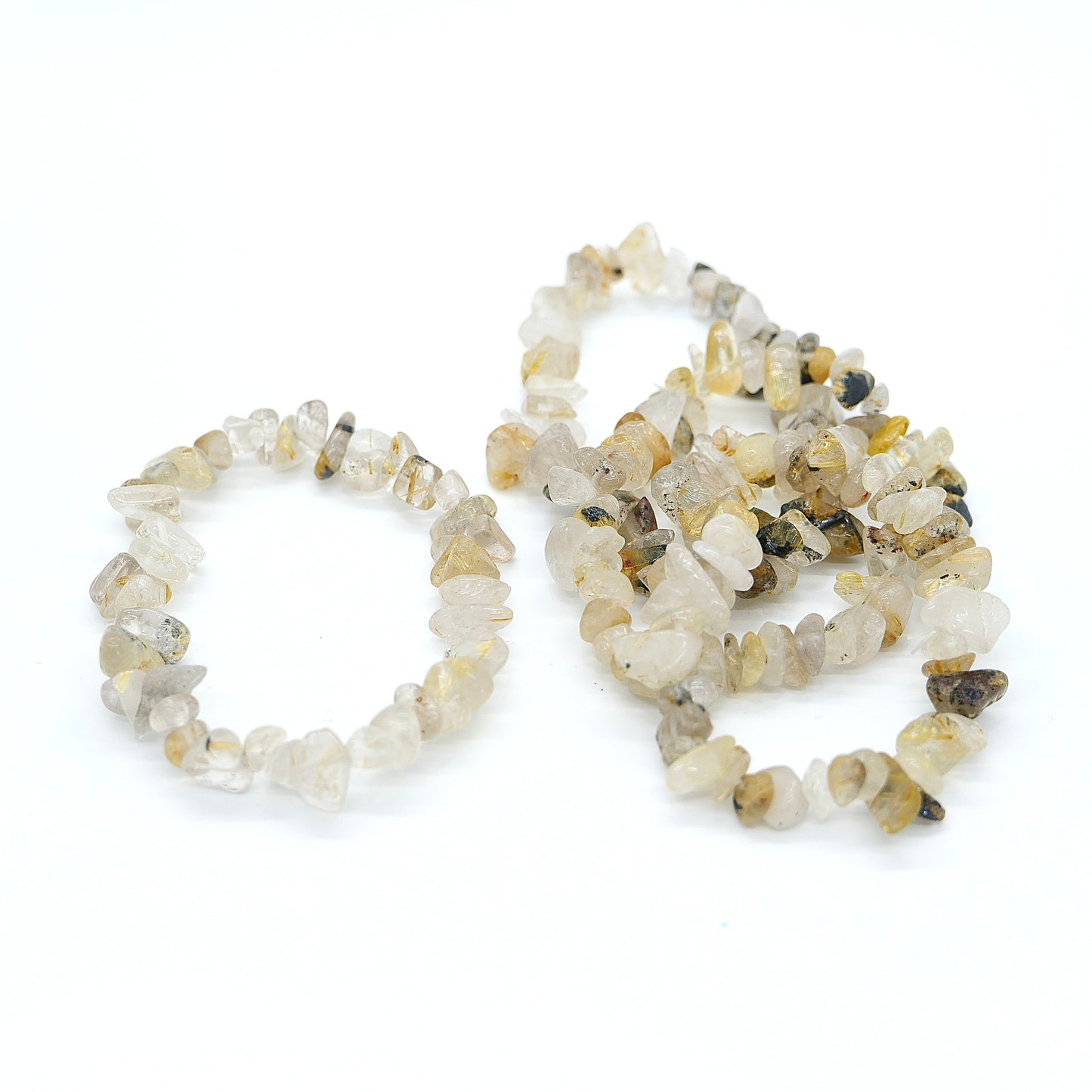 Gold Rutile Chip Bracelet