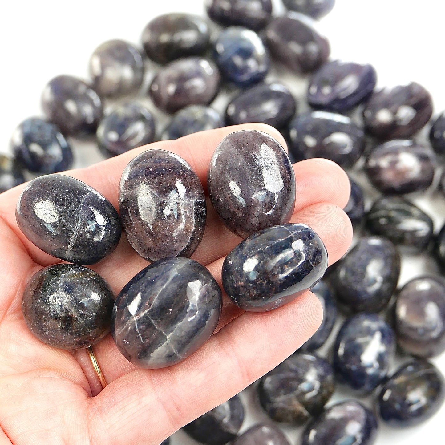 Iolite with Sunstone Tumble