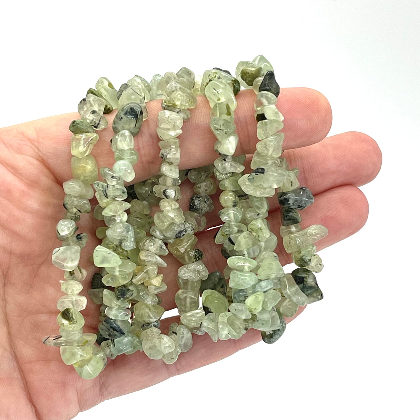 Prehnite Chip Bracelet