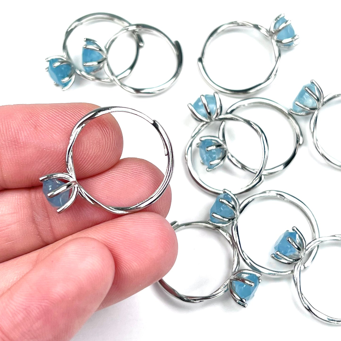 Aquamarine Adjustable Ring