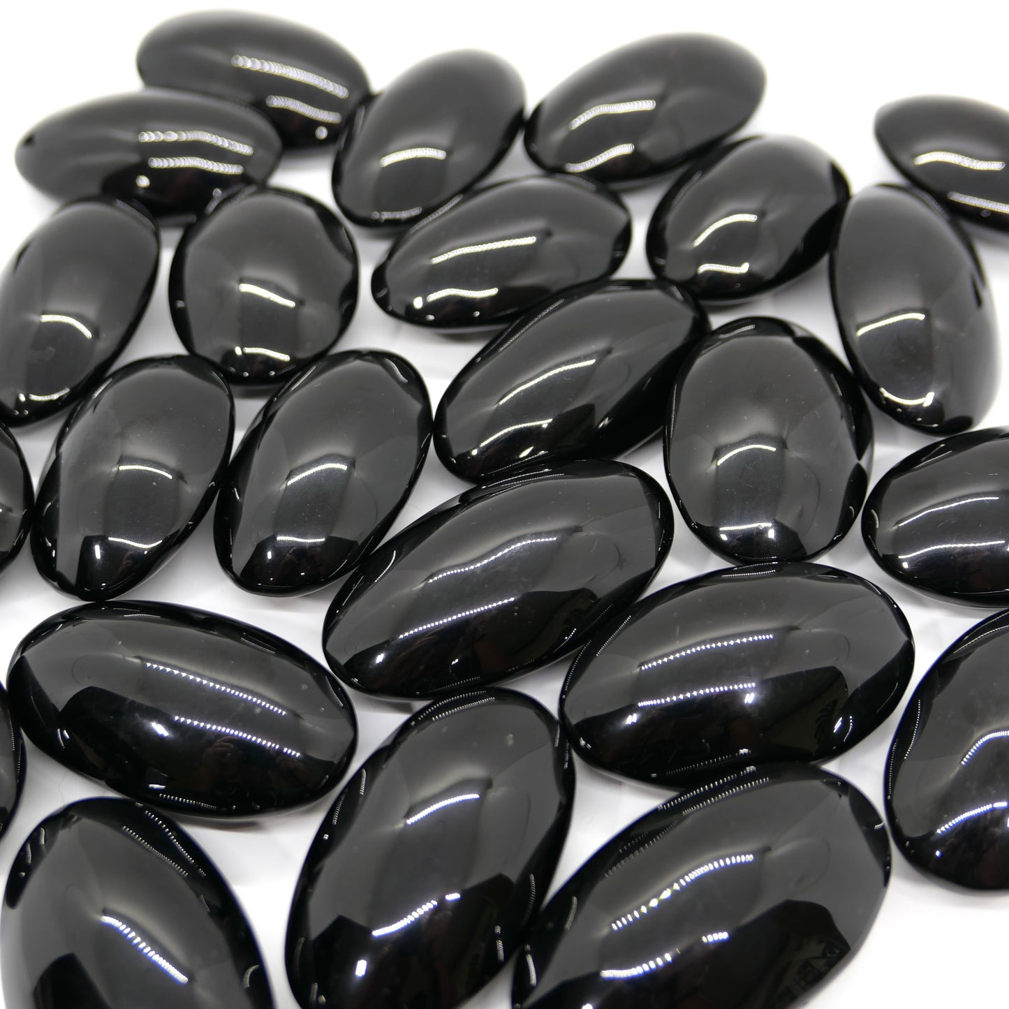 Black Obsidian Palm Stone