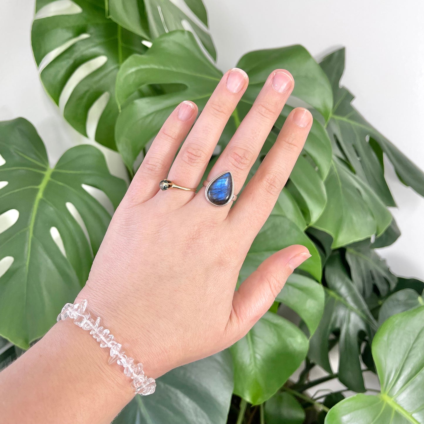 Clear Quartz Chip Bracelet