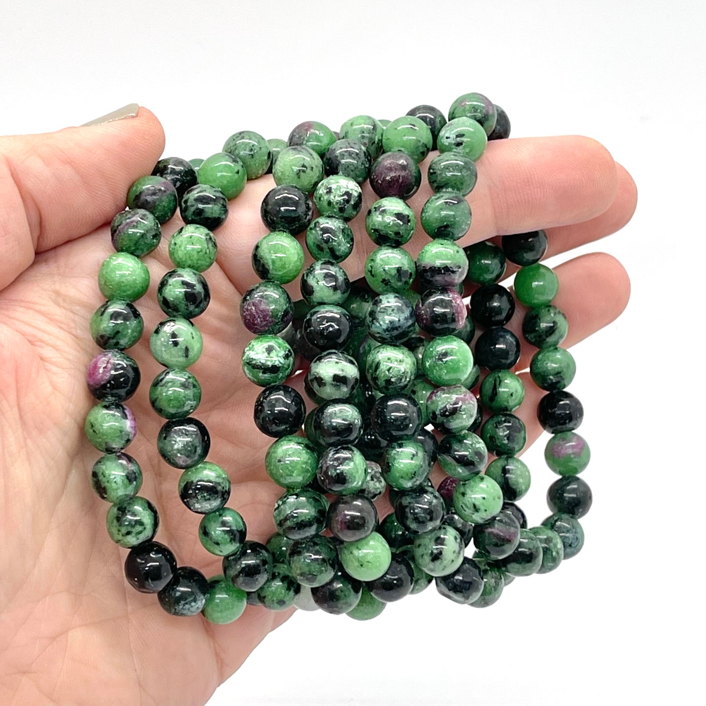 Ruby Zoisite 8mm Bracelet